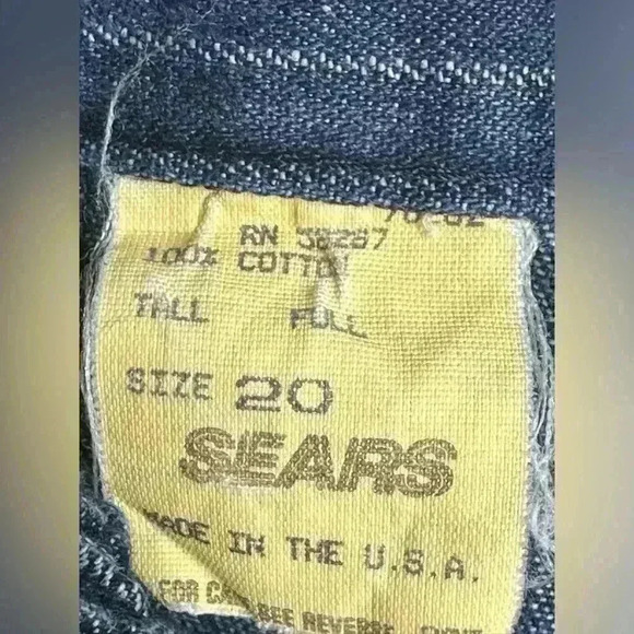 Sears Vintage Women's Plus Size Stripe Jean Pants (225) - Picture 9 of 12